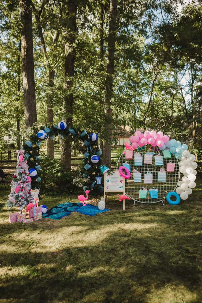 A Christmas in July Gender Reveal Party by Event Prep