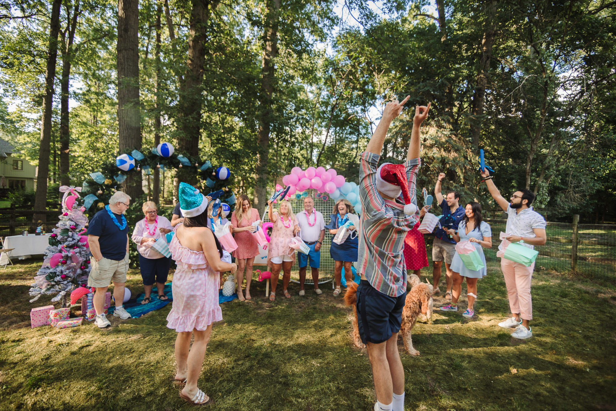 A Christmas in July Gender Reveal Party | theeventprep.com